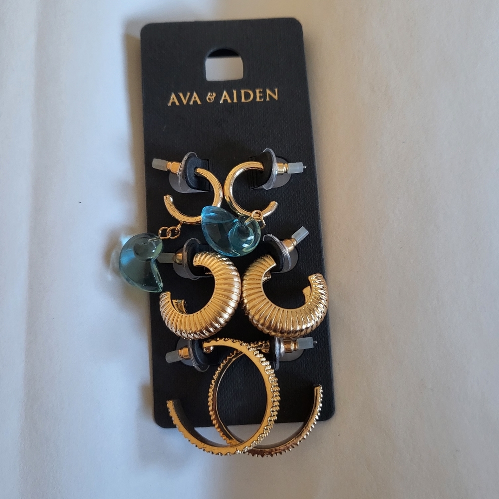 Earrings 3 pieces